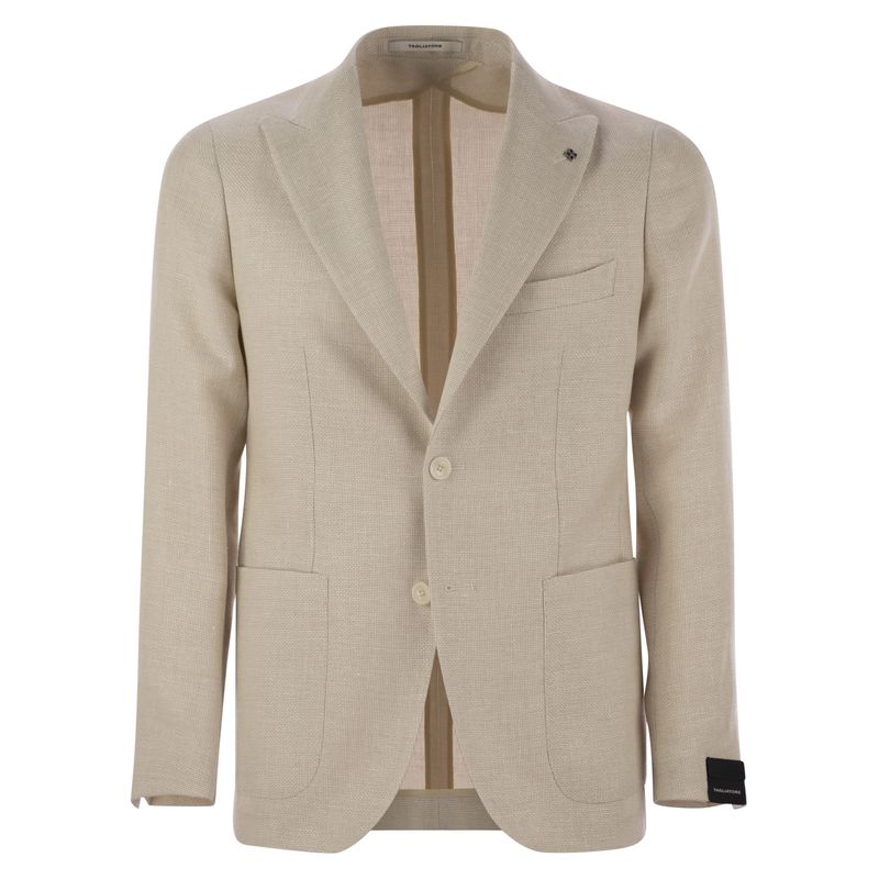 Tagliatore Men Virgin Wool And Linen Jacket